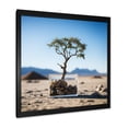 thumbnail image 2 of Designart "Bliss of African Safari Tree III" Landscapes Framed Wall Art Decor - Country Blue Tree Hallway Framed Wall Art Decor, 2 of 6