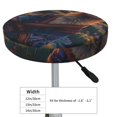 thumbnail image 4 of Gukieu Garden Meditating Weasel Print Round Chair Cover, Dust-proof and Non-slip Bar Chair Protective Cover, Suitable for Bars, Restaurants, Offices-12 inch, 4 of 7