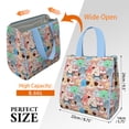 thumbnail image 3 of Cartoon Dog Insulated Lunch Bag for Women & Adults,Large Portable Soft Cooler Lunch Bag,Thermal Food Storage Tote with Pearl Cotton,8.66L,8.75x5.75x9.5 Inch, 3 of 6