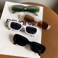 thumbnail image 3 of Fashion Retro Small rectangular Frame Punk Sunglasses For Women Vintage Square Summer Rectangle Sun Glasses Eyewear Shades Style 6, 3 of 6