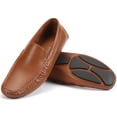 thumbnail image 2 of Mio Marino Threaded Leather Loafers for Men, 2 of 7