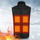 thumbnail image 1 of Chaleco calefactor inteligente para hombre, chaleco calefactable con cuello levantado, voltaje seguro de 5V para acampar, 1 of 8