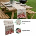 thumbnail image 5 of Valentine's Day Table Runner - 72 Inch Long, Kitchen Dining Table Runner Dresser Scarves, Eucalyptus Leaves Coffee Gifts Romantic Rustic Farmhouse Decor for Coffee Tables Wedding Party Banquet, 5 of 8