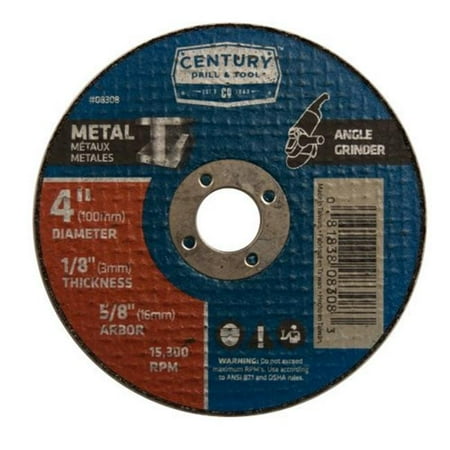 

Century Drill & Tool 8308 Thick Type 1A Cutting Wheel - 4 x 0.125 in.