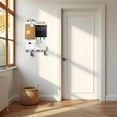 thumbnail image 6 of Key Holder Wall Mount， Mail Organizer Key Holder for Wall with Shelf, Drawer, Chalkboard, Corkboard, Home Decor Wall Mounted for Room Entryway(Whitewashed), 6 of 18