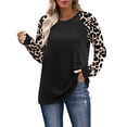 thumbnail image 3 of WIHOLL Long Sleeve Shirts for Women Color Block Raglan Tops Casual Crewneck Basic Tees Fall Clothes 2026 Fashion, 3 of 8