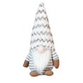thumbnail image 2 of Christmas Faceless Gnome Plush Doll, Sitting Striped Holiday Tabletop Decor with Tall Hat & Long Beard, Soft Fabric Figure for Shelf Mantel Window Display, Nordic Winter Home Ornament, 2 of 4