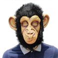 thumbnail image 2 of 1 Pc Halloween Animal Mask Fancy Emulsion Dress Party Props Headgear Head Cover for Men and Women (Orangutan), 2 of 3