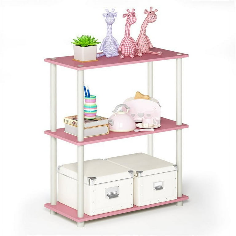 Dyiom 26.75 in. W x 15.2 in. H x 7 in. D Bathroom Shelves, Stainless Steel Square Bathroom Shelf, Pack of 1, in .Pink