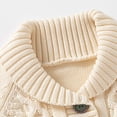 thumbnail image 4 of SKIYLEVZ Baby and Toddler Unisex Jumpsuit Babies' Clothes Plush Long Sleeve Polar Fleece Hooded Jumpsuit Infant Winter Outfit Soft Warm Clothes Outfit Fall Winter Warm Clothes, 4 of 9