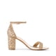 thumbnail image 2 of Sandalias de Tacón Bajo Chunky DREAM PAIRS Doradas con Piedras Brillantes, 2 of 7