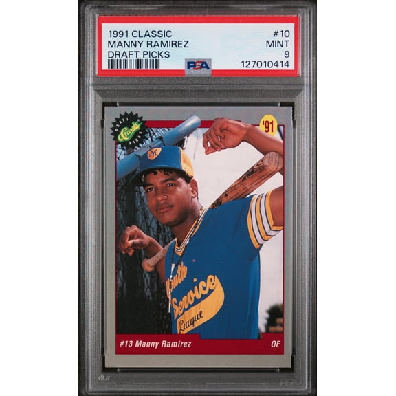 1991 Classic Draft Picks Manny Ramirez #10 PSA 9