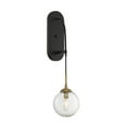 thumbnail image 5 of Fulton 1-Light Wall Sconce in English Bronze and Warm Brass, 5 of 7