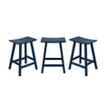 thumbnail image 6 of Costaelm 24" Poly Outdoor Patio Counter Stool (Set of 3), Navy Blue, 6 of 6