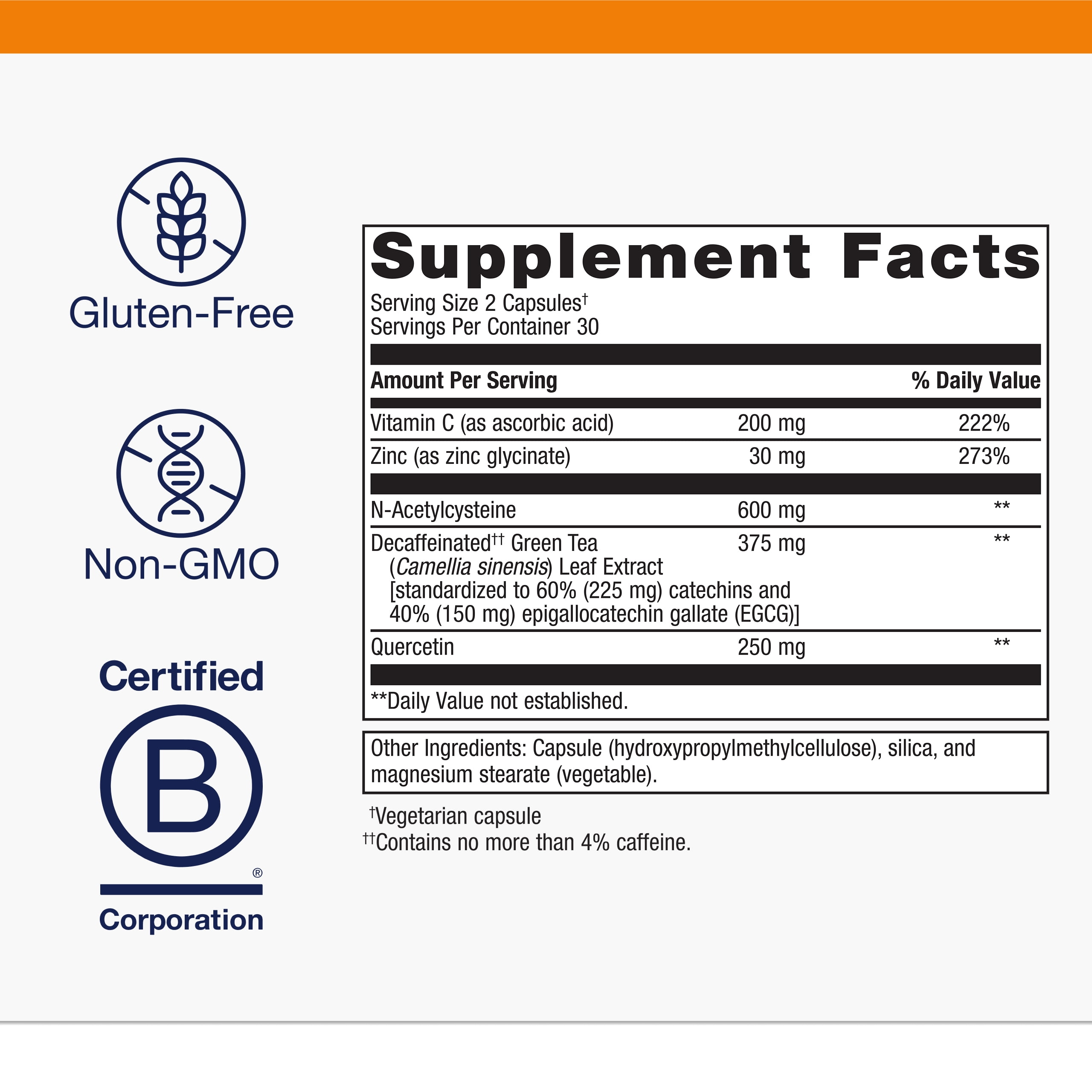 Metagenics Immune Active - Featuring Quercetin, NAC, Zinc, EGCG, and Vitamin C - 30 Servings
