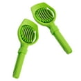 thumbnail image 3 of COMPUKAS Household Fruit Slicers Green Plastic 2Pcs 7.7X2.8X0.6In, 3 of 8