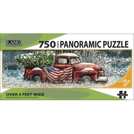 UPC: 0739744173755 | Panoramic Puzzle 750 Pieces 38 X11 -Flag Truck