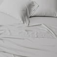 thumbnail image 3 of 4 Piece Twin-XL Size Sheet Set - 100% Cotton 400 Thread Count Sheet Set - Light Grey Solid - Luxurious Bedding, 3 of 5