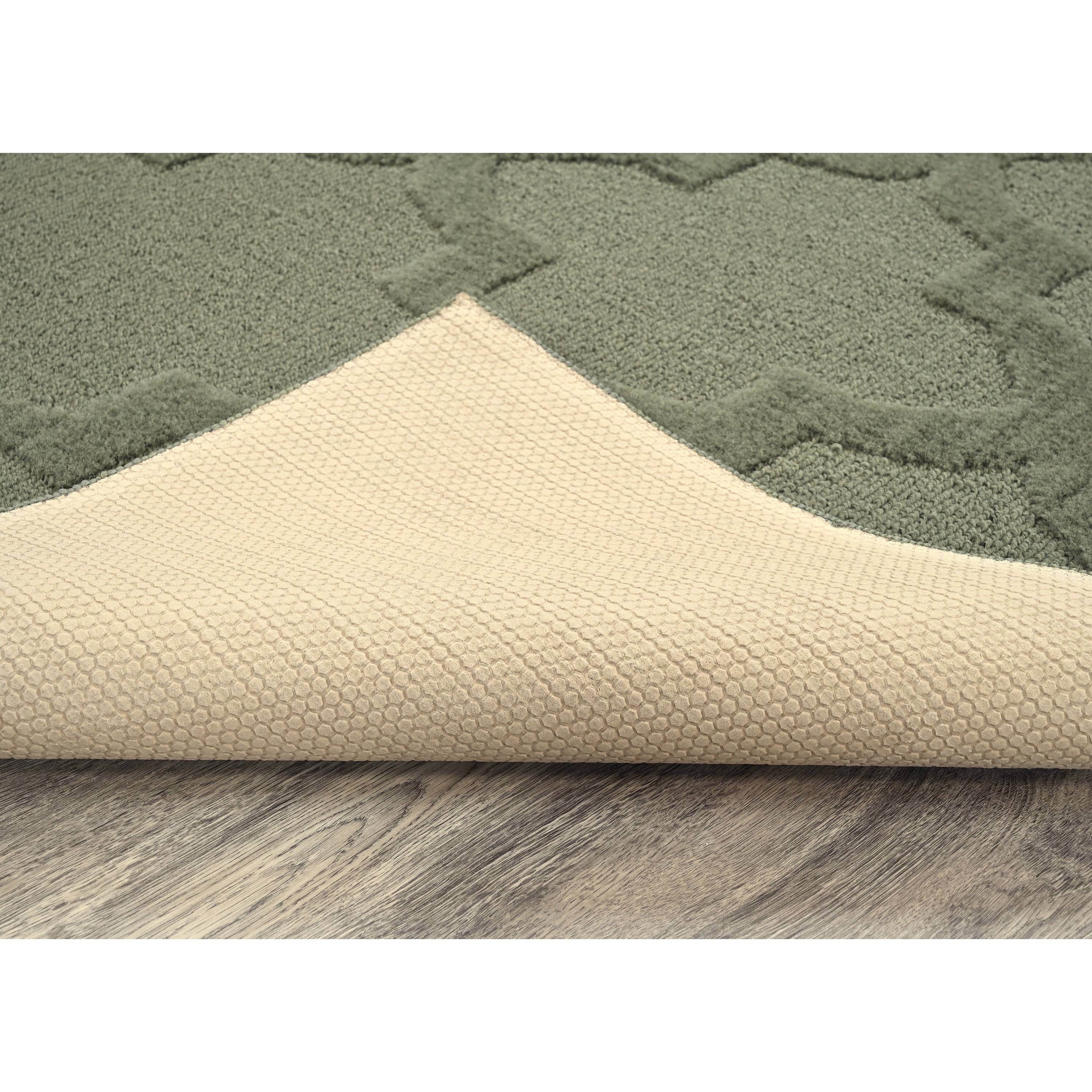 Garland Rug Quatro Polypropylene Sage Indoor Area Rug, 4' x 6'