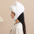 thumbnail image 2 of Jiibva Winter Pet Hat for White Terrier Dogs Fuzzy Ear Covering Warm Thermal Hat Comfortable Outdoor Accessory Quick Release Dog Hat for Daily Walks, 2 of 7