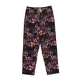 thumbnail image 4 of Goofa Orchids Flowers Printed Soft Pajama Pants for Women, Wide Leg Comfy Casual Lounge Yoga Pants-X-Large, 4 of 9