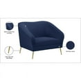 thumbnail image 4 of Meridian Furniture Hermosa Navy Velvet Chair, 4 of 7