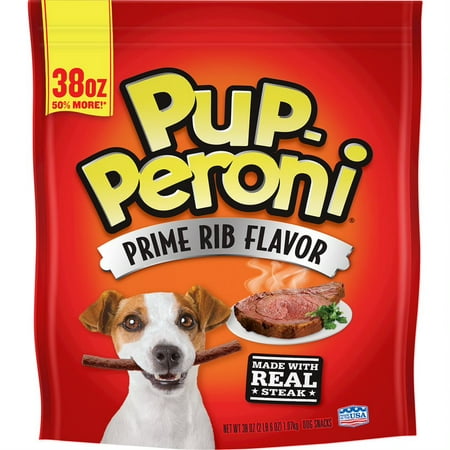 Pup-Peroni Prime Rib Flavor Dog Snacks, 38-Ounce