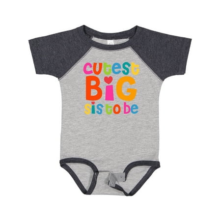 

Inktastic Cutest Big Sis to Be Gift Baby Girl Bodysuit