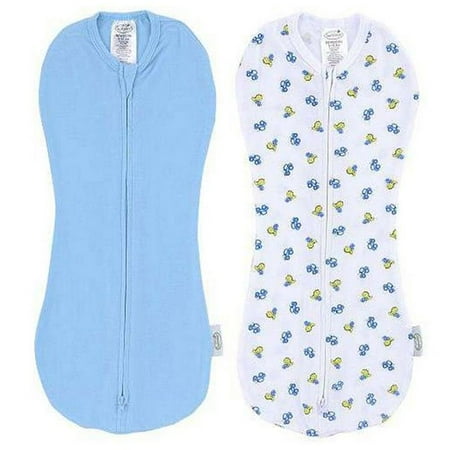 Summer Infant SwaddlePod Cotton Spandex Two-Pack - Dino Trucks