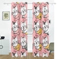 thumbnail image 2 of Cats in Pink Black Out Curtains 72 Inch Length Curtains for Sliding Glass Doors Bedroom Living Room 2 Pack, 2 of 6