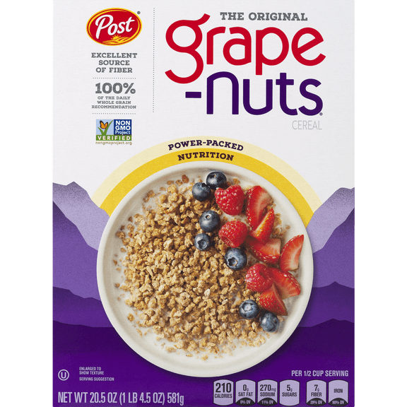 Post the Original Grape-Nuts Cereal, 20.5 oz