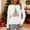 White, variant on Merry Christmas Sweatshirts For Women Holiday Long Sleeve Shirts Letter Print Crewneck Pullover Oversized Tops