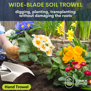 Supply Solutions Gardening Tools - Perfect Garden Tools for Women or Men - Small Heavy Duty Gardening Hand Tools