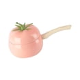 thumbnail image 3 of Olla de comida para pequeños, olla de fideos de 16 cm, forma de frutas , fácil de limpiar, adecuada para todas las estufas, sopa, gachas, rosa perfecl Cacerola de leche antiadherente, 3 of 8