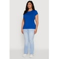 thumbnail image 4 of Women's Plus Size Basic Crew Neck Tee, 4 of 5