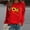 Red, variant on Jsaierl Women's Crewneck Sweatshirts Plus Size Trendy Sunflower Print Sweatshirt Top Long Sleeve Workout Fall Pullover Sweatshirts
