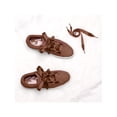 thumbnail image 4 of INSPIRE CHIC Women's 2 Pairs Flat Ribbon Sneaker Canvas Shoelaces Coffee 100 cm/39.5", 4 of 4