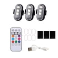 thumbnail image 1 of Mode Télécommande Lumière Stroboscopique LED Colorée Rechargeable Sans Fil Lampe d'Avertissement pour Moto, 1 of 4