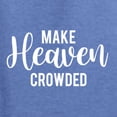 thumbnail image 5 of Wild Bobby Make Heaven Crowded Inspirational/Christian Unisex Graphic Hoodie Sweatshirt, Vintage Heather Blue, Medium, 5 of 5