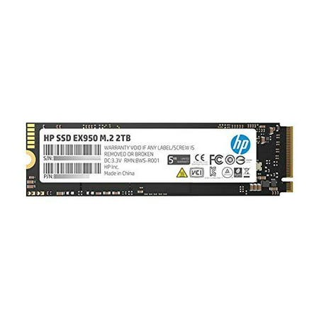 HP 5MS24AA#ABC EX950 2TB M.2 2280 PCIe 3.1 x4 NVMe 3D TLC NAND Internal Solid State Drive (SSD) Max 3500