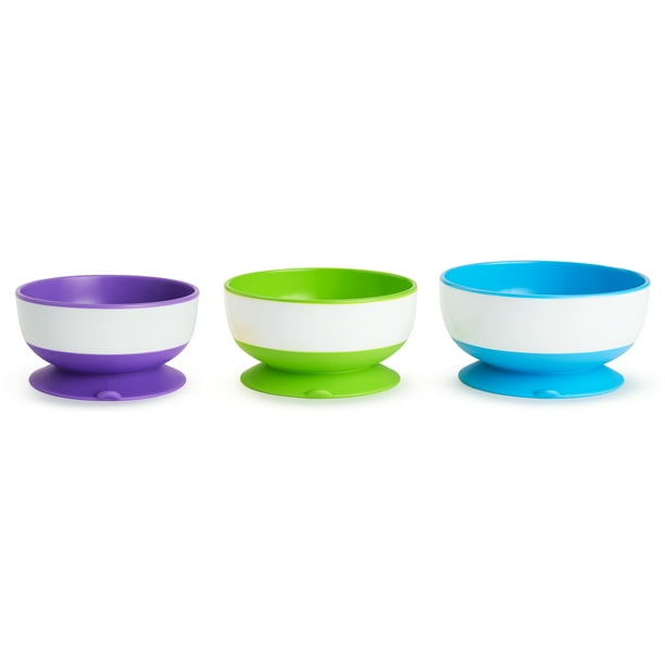 Munchkin Stay Put Suction Bowl, Includes Strong Suction Base and Quick
