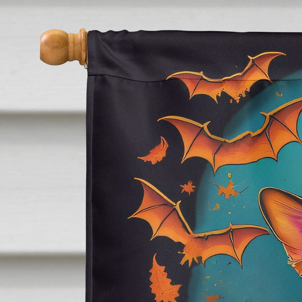 Halloween Corgi Dog House Flag 28x40IN Double-Sided Polyester Decorative Sleeve Pole Flag for Outdoor Home Garden