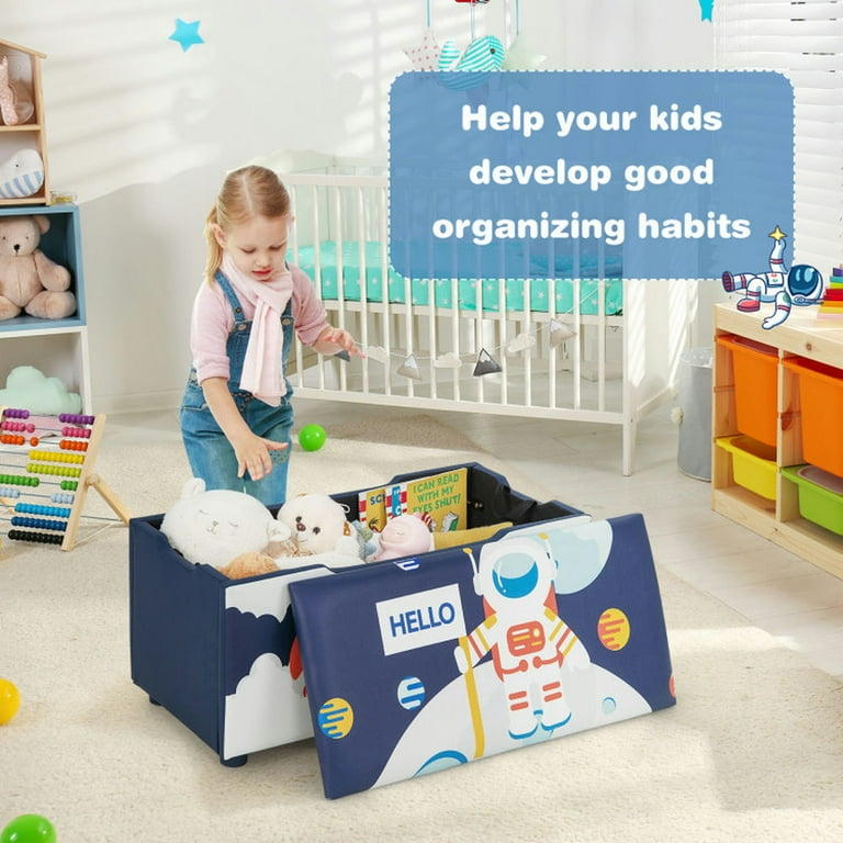 Kadyn Toy Chest Organizer,Kids Toy Box Storage Chest, Kids Wooden