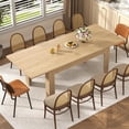 thumbnail image 6 of Blotout Extendable Dining Table for 6-10 Person, Large Wood Kitchen Table, Rectangular Extendable Table for Gatherings, Meeting for Small Kitchens, Dining Office Areas, 6 of 8