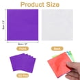 thumbnail image 2 of Uxcell 100 Pcs 3 x 3 Inch Square Aluminum Foil Candy Wrappers, Purple, 2 of 6