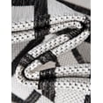 thumbnail image 3 of Unique Loom Outdoor Modern Collection Area Rug - Achromatic (4' 1" Round White and Black), 3 of 6