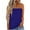 Blue, variant on Strapless Bandeau Tank Top For Women Summer Trendy Solid Color Tube Casual Off Shoulder Holiday Blouse Top Navy M