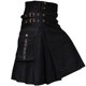 thumbnail image 2 of Hombres Cortos Pantalones Cortos Estilo Sólido Snap Sujetador Falda Plisada con Bolsillos de Uso Diario Casual para Al Aire Libre, 2 of 7