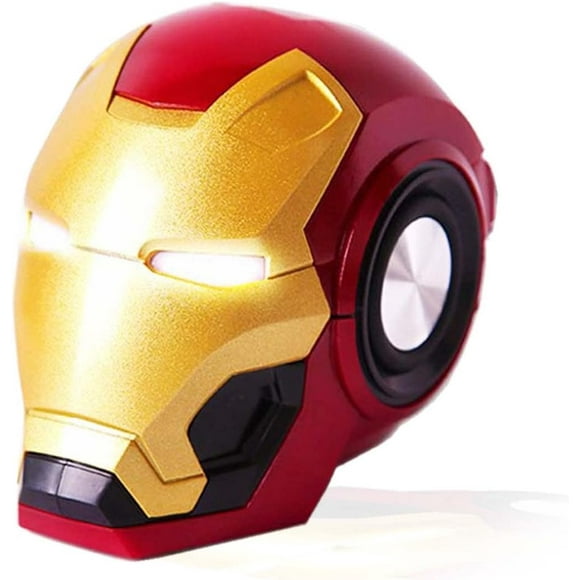 Portable Bluetooth Speaker Iron Man Wireless Bluetooth Subwoofer Speaker with USB Charging Cable Small Wireless Speaker for Outdoor, Gift Idea