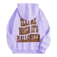 thumbnail image 3 of NMMUED Chandails à Capuchon Citrouille pour Femmes, Chandails d'Automne pour Femmes, Vêtements d'Halloween pour Femmes, Vêtements d'Automne, Hauts d'Halloween pour Femmes, Chandails Graphiques pour Femmes, Violet m, 3 of 4